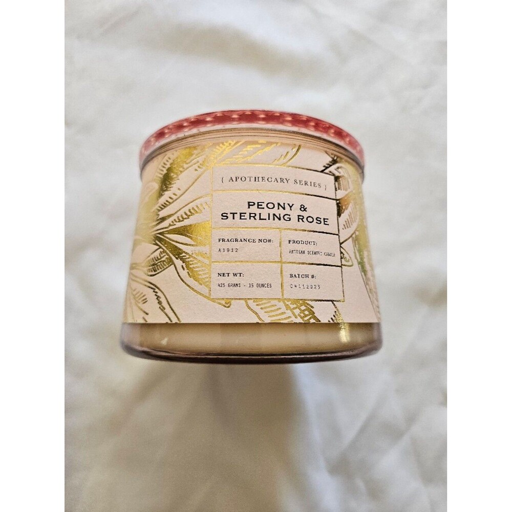 Peony & Sterling Rose Scented Candle